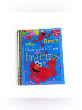 Sesame Street Elmo's Little Golden Book Favorites 3 Books in 1 Hard Cover 2013